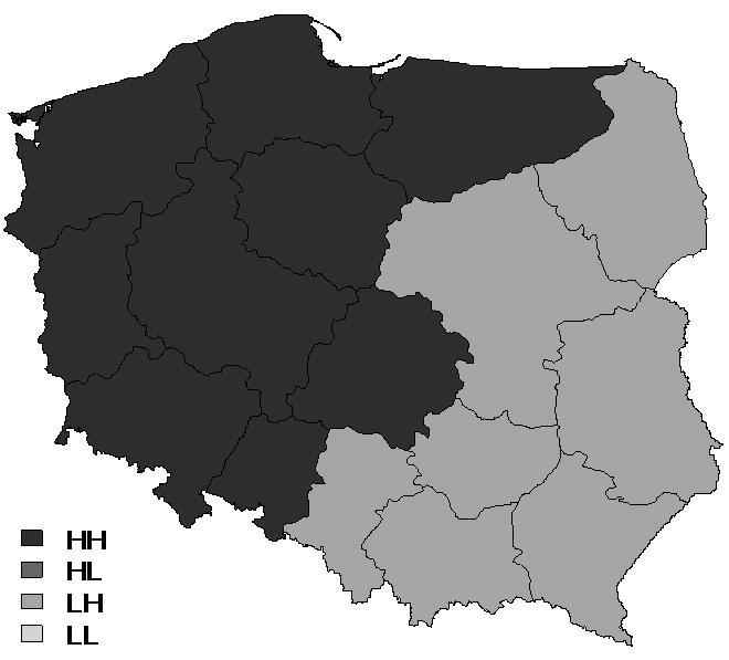 248 Robert Pietrzykowski Tabela 1. Współczynniki korelacji Morana Ig dla stosunku jednostek zbożowych do nawożenia mineralnego Table 1.