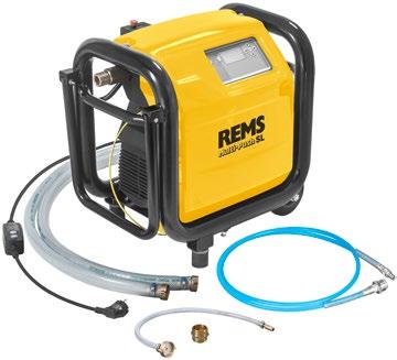 REMS Multi-Push REMS Multi-Push SL Set. Elektroniczna jednostka do płukania i prób ciśnienio wych z bezolejowym kompresorem.