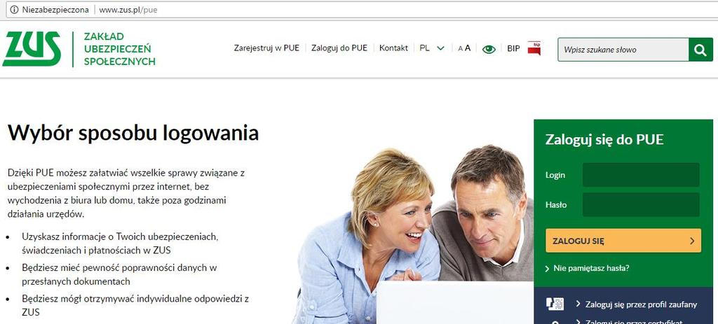 Poprosimy o wystawienie zaświadczenia o niezaleganiu w opłacaniu składek. Podanie podpiszemy Profilem Zaufanym. Uruchamiamy portal www.zus.pl/pue.