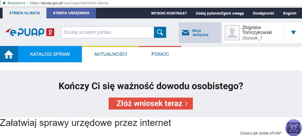 [1/33] epuap Platforma epuap udostępnia obywatelom i przedsiębiorcom podstawowe usługi w zakresie komunikacji elektronicznej z administracją.