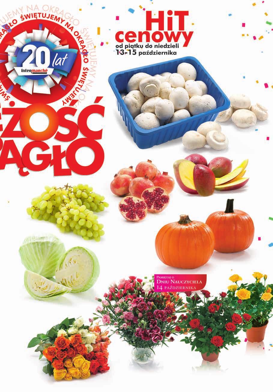 2 49 Pieczarka 500 g, 4,98 zł / 2 99 4 99 Mango Winogrono białe luz 2 79 1 39 0 59 Granat Dynia luz Kapusta biała luz 5 99 1 bukiet