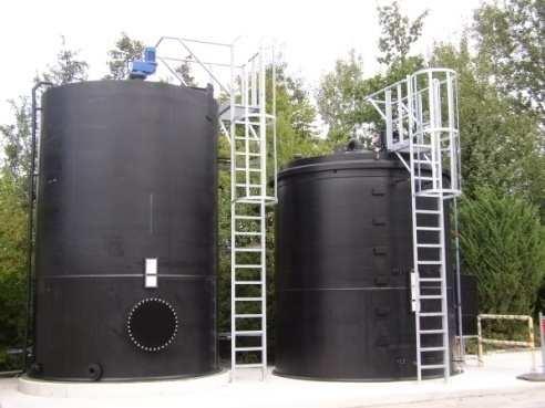 6 Zbiorniki cylindryczne magazynowe i procesowe Rodzaje zbiorników: zbiorniki wykonane z płyt poprzez zgrzewanie doczołowe i