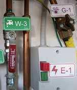 Etykiety i zawieszki identyikujące źródło energii zawieszkami identyfikującymi źródło energii można oznaczać punkty Kontroli źródeł energii w obiekcie.