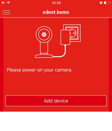 2. Podłączanie bramki kamery IP do sieci Wi-Fi Podłączanie za pomocą smartfona/tabletu Zapewnij zasilanie bramce kamery IP poprzez podłączenie zasilacza.