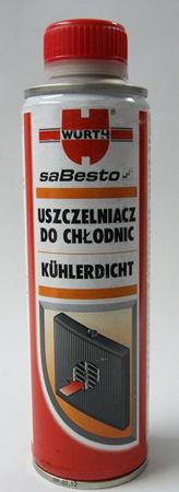 Wurth uszczelniacz do chłodnic, 300ml Kod Kleimy: wrh12xxo300k439y Pojemność: 300ml Cechy: Cena netto: 30,00 PLN Działanie uszczelniające przez dodatki organiczne: nie reaguje z gumą, tworzywami