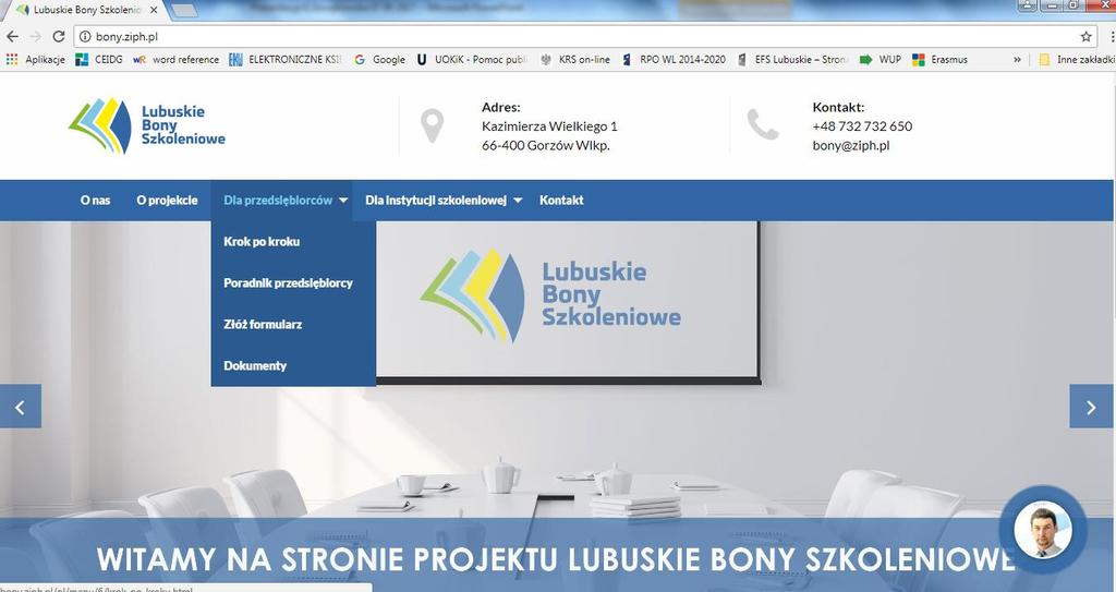 Dokumenty projektowe DLA PRZEDSIĘBIORCÓW: Regulamin Naboru i Uczestnictwa w Projekcie Poradnik Przedsiębiorcy Instrukcja dla przedsiębiorcy