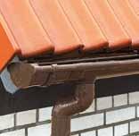 SYSTEM RYNNOWY STABICOR Odprowadzenie wody z połaci dachu.