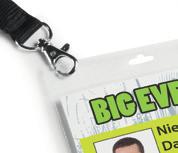 Zalety produktów Format pionowy z podwójnymi otworami Samoprzylepny i do ręcznego opisu Identyfi kator tekstylny, nr art.
