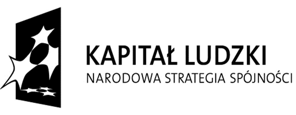 CZŁOWIEK NAJLEPSZA INWESTYCJA Projekt współfinansowany przez Unię Europejską w ramach Europejskiego Funduszu Społecznego Projekt Aktywność i integracja szansą na lepsze jutro realizowany w ramach