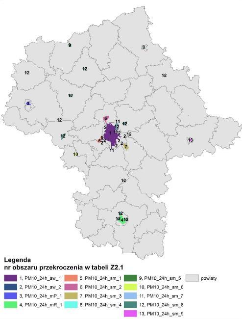 Ocenę stanu atmosfery na terenie województwa i gminy przeprowadzono w oparciu o dane z Rocznej oceny jakości powietrza w województwie mazowieckim raport za rok 2015.