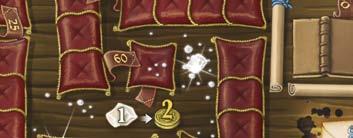 9 startowych kart akcji w tym kolorze, które trzyma w ręce, nie pokazując innym graczom. W grze 4-osobowej: weź 12 monet i umieść po 2, na każdym z sześciu pól toru rund.