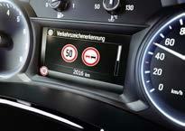 1. System rozpoznawania znaków drogowych (TSR) 2. Monitoruje i wyświetla znaki drogowe, w tym ograniczenia prędkości, których ty możesz nie dostrzec. 2. Układ ostrzegania przed kolizją (FCA) z sygnalizacją LED 2.