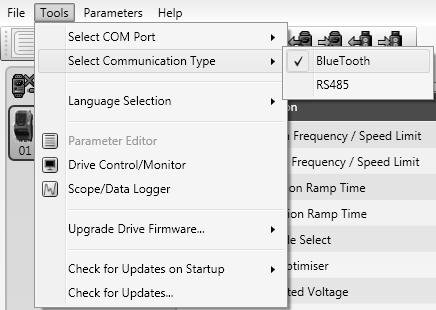 To przyłącze będzie stosowane przez oprogramowanie komputera. 6. Uruchomić oprogramowanie LT-Shell V4.0.exe. 7. Wyświetli się edytor parametrów.