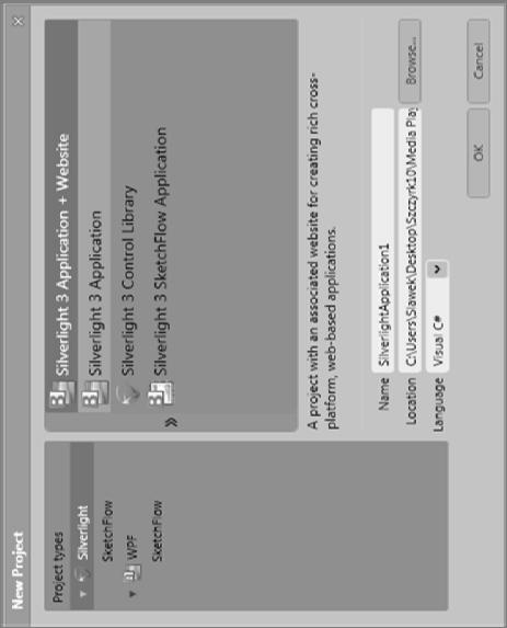 2. Praca z pakietem Microsoft Visual Studio oraz Expression Studio w zakresie tworzenia aplikacji multimedialnych Rys. 3.