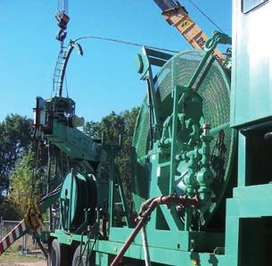uzbrojenia eksploatacyjnego odwiertów, Zabiegi intensyfikacyjne: - kwasowania przez CT z atomizacją