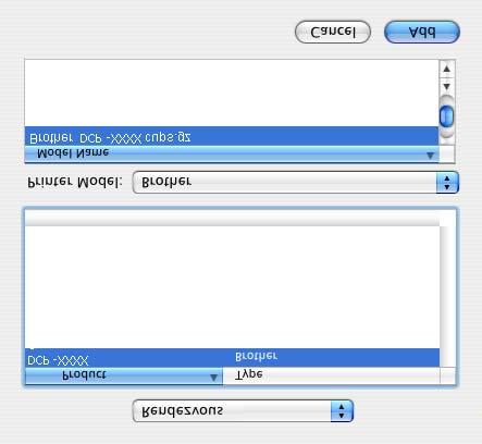 x, dwukrotnie kliknij ikonę Print Center (Centrum drukowania). F Kliknij Add (Dodaj). Dla użytkowników Mac OS X 10.