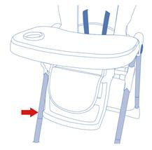 Press the buttons on both sides of the bottom of the tray base and slide the tray into the guides (please, see the above