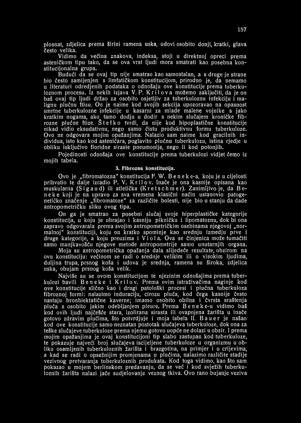 157 plosnat, zdjelica prema širini ramena uska, udovi osobito donji, kratki, glava često velika.