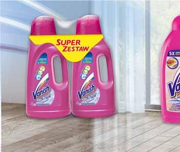 VANISH SUPER ZESTAW L + L w promocji również zestaw 0 ml + 0 ml sprzedaż po 1 zest. 088 1 zest. z VAT. 1 VANISH SZAMPON DO DYWANÓW 00 ML + DRUGI 0% GRATIS sprzedaż po 1 zest. 80111.