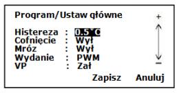 dodatkowe zawarte w menu