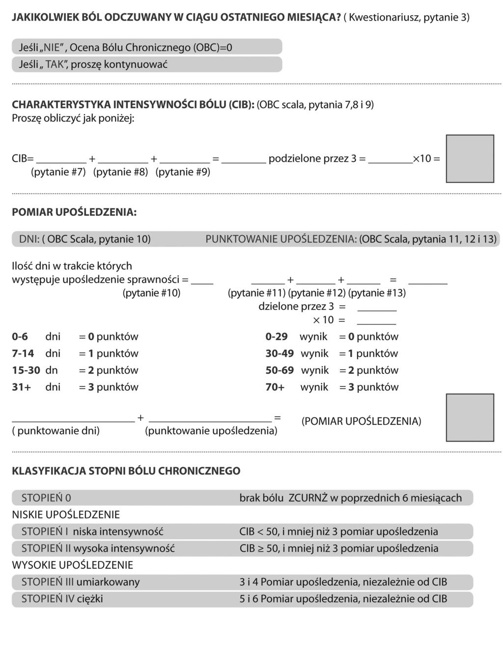 RDC/TMD Form J Stoma 2013; 66, 5 OŚ II: PROTOKÓŁ