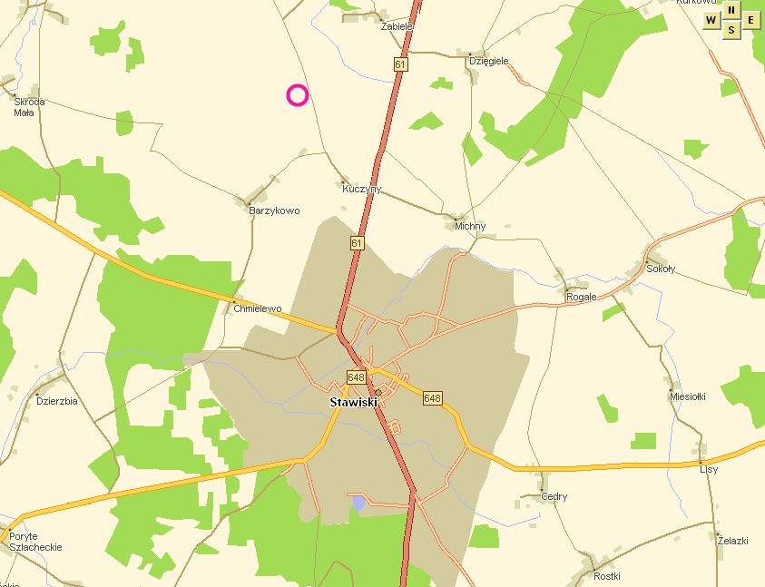 PROJEKT BUDOWLANY OBIEKT: PRZEBUDOWY ULICY POCZTOWEJ, REYMONTA I NOWOPROJEKTOWANEJ W STAWISKACH PLAN ORIENTACYJNY INWESTOR : URZĄD MIASTA I GMINY STAWISKI PLAC WOLNOŚCI 13/15