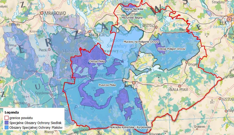 dla Powiatu Piskiego na lata 217-22 z perspektywą do 224 roku 216 Rysunek 9.