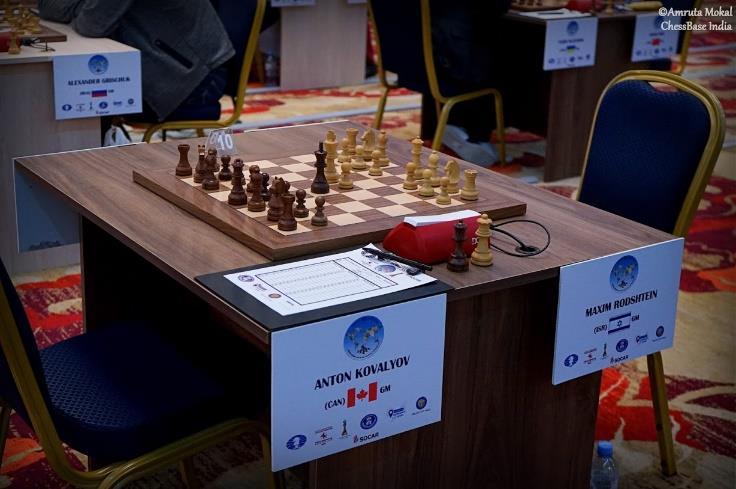 1,0 : 0,0 Cztery zdjęcia Amruka Mokral Daniel Dubow Anastazja Karłowicz 5110.Partia angielska [A28] GM Aronian (Armenia) 2802 GM Matlakow (Rosja) 2728 1.c4 e5 2.Sc3 Sf6 3.Sf3 Sc6 4.e3 Gb4 5.Hc2 Gc3 6.