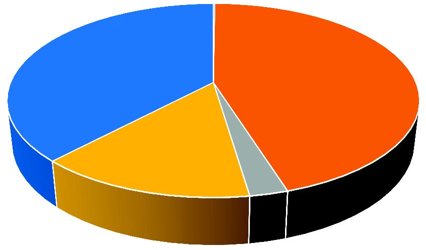 0,13% 37,97% 45,00% 14,37% 2,53% LPG węgiel olej opałowy gaz sieciowy energia el.
