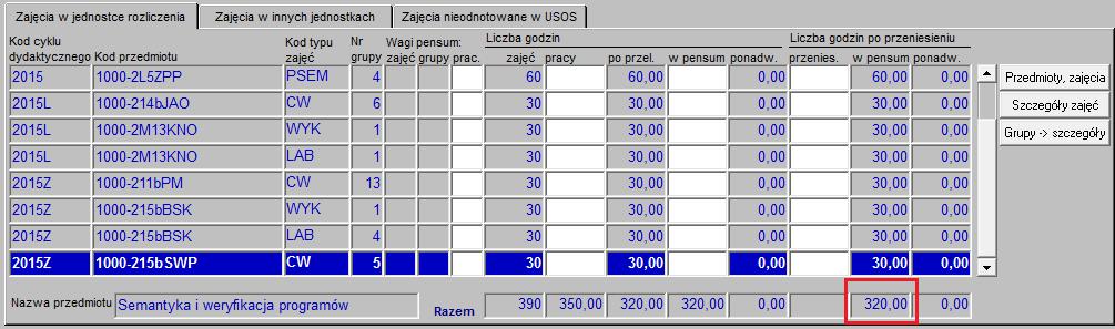 Rysunek 49 Zakładka Dyscypliny BR <dziedzinadyscyplinabr> <dataod>2016-10-01</dataod> <dziedzinakod>dz0301</dziedzinakod> <dziedzinawiodaca>t</dziedzinawiodaca> </dziedzinadyscyplinabr>