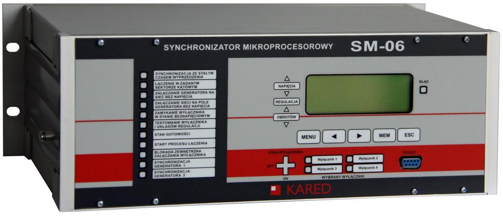 A. O2/Gdańsk rk nr 42 1090 1098 0000 0000 0988 2343 Synchronizator Mikroprocesorowy SM06