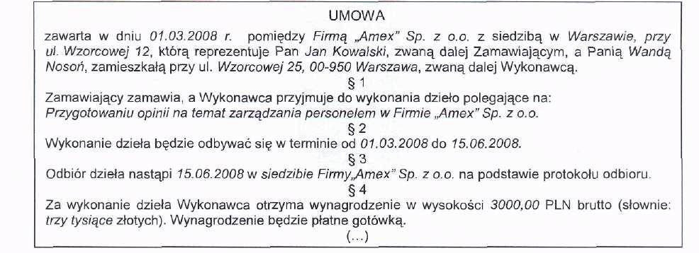 A. Karta gwarancyjna. B. Instrukcja obsługi. C. Paragon fiskalny. D. Oświadczenie klienta. Zadanie 65.