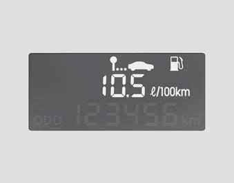 Cechy samochodu Hyundai OBK049042L Średnie zużycie paliwa (opcja) (l/100 km) W tym trybie obliczane jest średnie zużycie paliwa na podstawie zużytego paliwa i przebiegu od czasu ostatniego zerowania