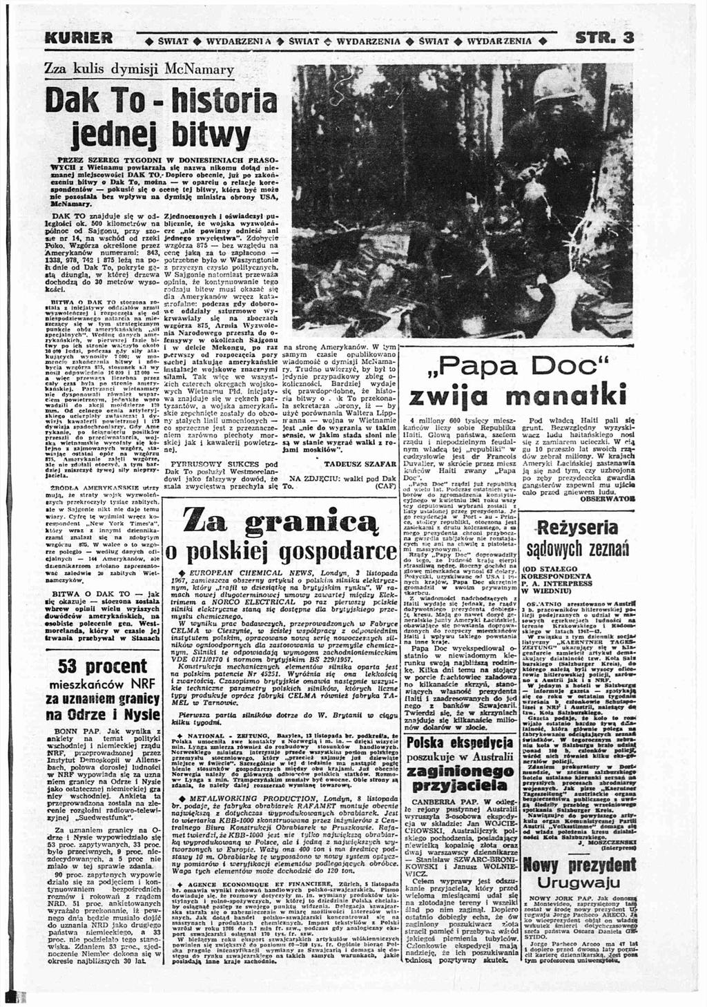 K U R IE R * ŚWIAT O WYDARZENIA > ŚWIAT ę WYDARZENIA ó ŚWIAT + WYDARZENIA S T R 3 Z ls sj MN D T - st jj t PRZEZ SZEREG T Y G O D N I W D O N IE S IE N IA C H PRASO W YCH Wt tł sę tą j jsś D A K T O