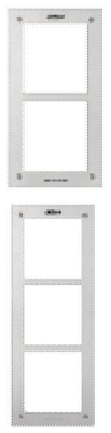 VTOF002 Modu : Ramka frontowa dla 2 modu ów, panel ze stali nierdzewnej, IP54, IK07 D 325 MAG VTOF003 Modu