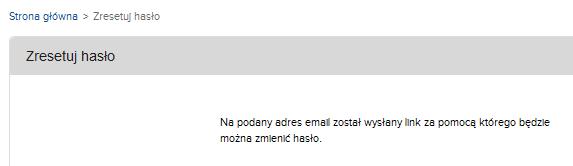 W oknie należy Email należy wpisać adres podany przy rejestracji w serwisie Xpuls, a następnie