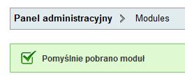 5. Kliknij Prześlij moduł aby zainstalować moduł płatności Transferuj.pl.