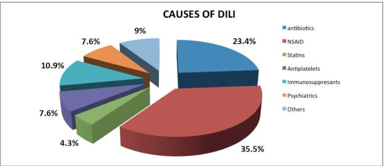 DILI - przyczyny Licata A et al.