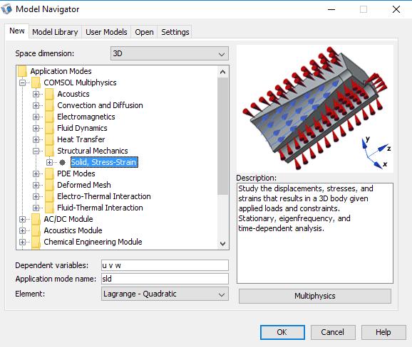 5. Analiza Analiza została przeprowadzona w programie COMSOL Multiphysics z wykorzystaniem