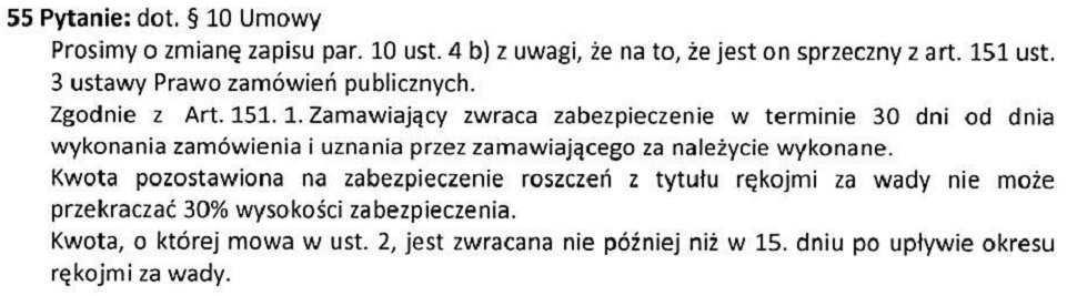 Odpowiedź 96. Sposób odbioru został opisany w Załączniku nr 1 do SIWZ. Pytanie 97. Odpowiedź 97.