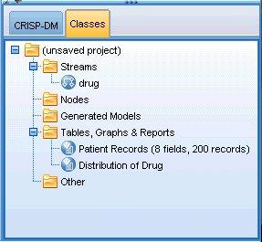 Widok CRISP-DM Karta CRISP-DM pozwala na organizowanie projektów zgodnie z formatem Cross-Industry Standard Process for Data Mining, będącym sprawdzoną, branżową metodologią działań.