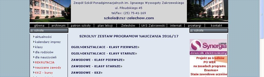 Należy na stronie szkolnej w dziale dla nauczycieli 2016/17 -