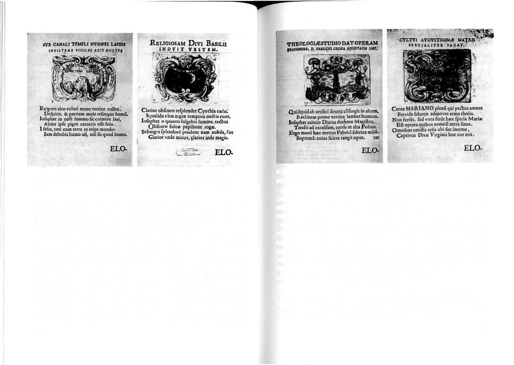 4. Aštuntoji knygos emblema, iliustruojanti karstei jaunuolio tikėjimą. 5. Vienuoliktoji knygos emblema, simbolizuojanti jaunuolio įstojimą į vienuolija. 6.
