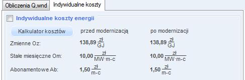 Praca z modułem Audyt ROCZNE ZAPOTRZEBOWANIE CIEPŁA UŻYTKOWEGO NA PRZYGOTOWANIE CIEPŁEJ WODYQ W,nd [kwh/rok]- pole do podglądu wyliczeń maksymalnej godzinowej mocy cieplnej wyliczane z wzoru 10