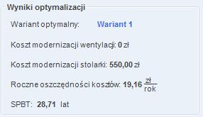 Praca z modułem Audyt Po klkienięciu na przycisk przycisku znajdującym się obok pola edycyjnego U,audytor może, zależnie od strefy cieplnej, w której znajduje się budynek, wskazaćwymagana WARTOŚĆ