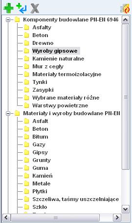 Opis obliczeń współczynnika przenikania ciepła U przegród WYNIKI WYSZUKIWANIA pole służące do wyboru z listy materiałów, które w nazwie mają tekst wpisany w polu Szukaj.