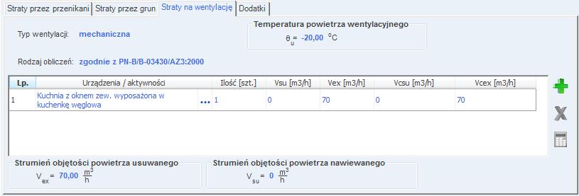 przez obudowę budynku infiltracją. Program wstawia domyślnie wartość wyliczona z wzoru: V * inf,i = 2 n 50 e i i V i Rys 146.