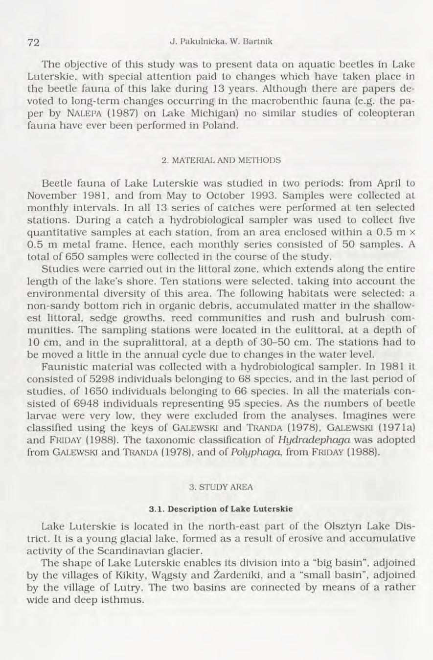 72 J. Pakulnicka, W.