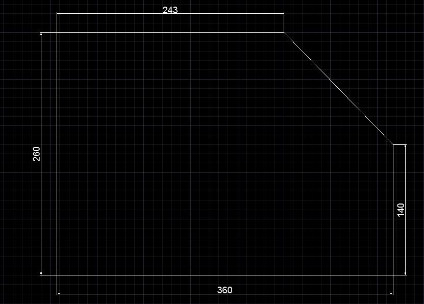 Zadanie 1 Wykorzystanie opcji Szyk wzdłuż ścieżki Załóżmy że mamy obszar o wymiarach jak poniżej Załóżmy, że jest to krawędź obszaru, wzdłuż