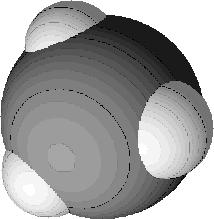 Wzór "płaskostrukturalny": Wzór klinowy: Model kulkowy cząsteczki: (obrazuje długosci wiązań, kąty między wiązaniami) Model czaszowy: (obrazuje rzeczywiste